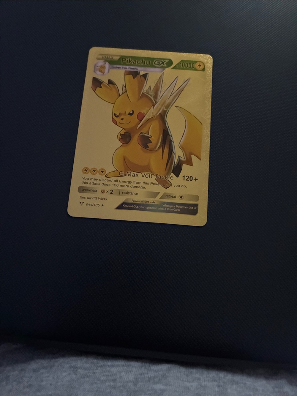 Pikachu GX Collectible Card - Yellow